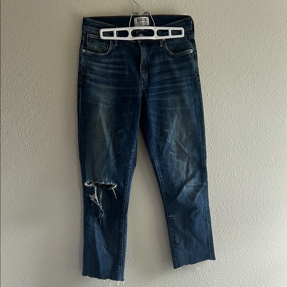 AGOLDE jeans, cropped denim size 27